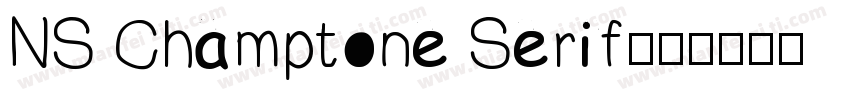 NS Champtone Serif字体转换